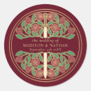 Search for gold red wedding stickers Elegant