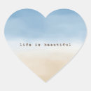 Search for heart in sand stickers Blue