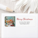 Search for holly leaves return address labels Festive