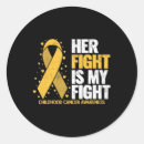 Search for childhood cancer awareness stickers I wear gold