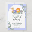 Search for blue safari baby shower invitations Greenery