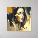 Search for abstract portrait canvas prints Watercolor