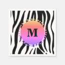 Search for zebra stripe napkins Pink