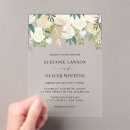 Search for gold acrylic wedding invitations Botanical