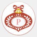 Search for vintage christmas envelope seals Red