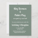 Search for plain colour invitations Green