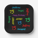 Search for 75th birthday plates Party
