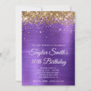 Search for amethyst birthday invitations Purple