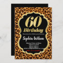 Search for leopard 60th birthday invitations Party