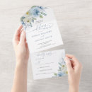 Search for blue rose wedding invitations All in one