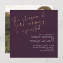 Search for plum and gold wedding invitations Elegant
