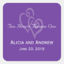 Search for two brides wedding stickers Purple