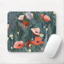 Search for red poppies mousepads Garden