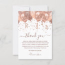 Search for pink gold thank you cards Girly