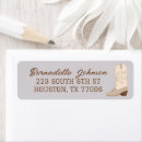 Search for western return address labels Cowgirl
