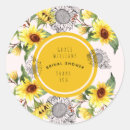 Search for yellow sunflower stickers Watercolor