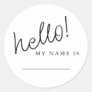 Search for hello my name is tag stickers Script