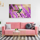 Search for hummingbird canvas prints Purple
