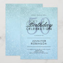 Search for glitter look invitations Blue