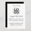 Search for black white corporate event invitations Company party