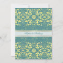 Search for blue damask wedding invitations Vintage