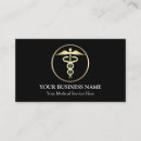 Search for medical symbols business cards Doctor