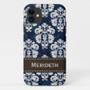 Search for navy blue damask cases Elegant
