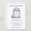 Search for seal birthday invitations Animal