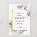 Search for purple rose wedding invitations Chic