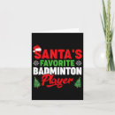 Search for badminton christmas cards Player
