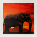 Search for elephant puzzles Sunset