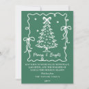 Search for green and white christmas cards Retro