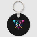 Search for baseball number key rings Cream
