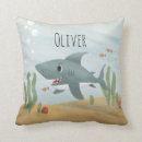 Search for cute shark cushions Blue