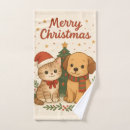Search for cat christmas bath towels Festive