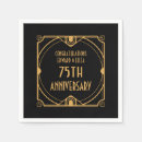 Search for 75th anniversary napkins Gold