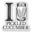 Search for funny cucumber stickers Vegetable