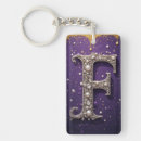 Search for letter f key rings Elegant