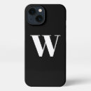 Search for plain black iphone cases Monogrammed