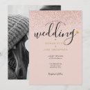 Search for rose gold glitter wedding invitations Elegant script
