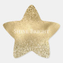Search for gold star glitter stickers Glam