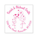 Search for pink flamingo rubber stamps Animal