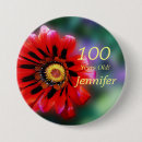 Search for red daisy badges For her