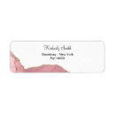 Search for faux rose gold return address labels Chic