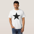 Search for stars tshirts Black
