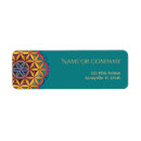 Search for flower of life return address labels Mandala