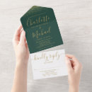 Search for emerald glitter invitations Elegant script