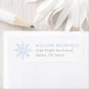 Search for blue snowflake return address labels Baby its cold outside