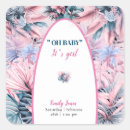 Search for tropical baby shower stickers Pink