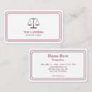 Search for justice scale business cards Legal consultant